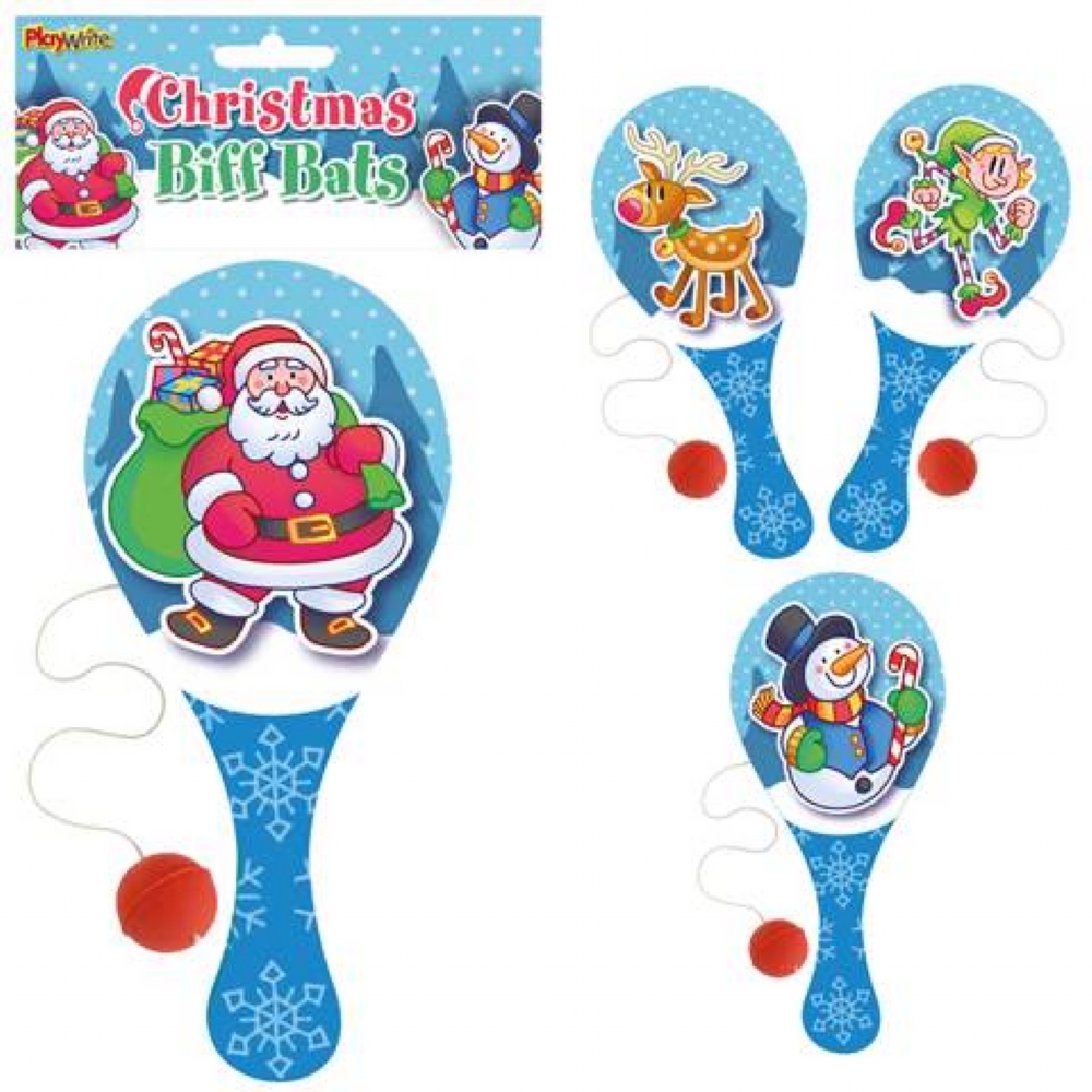 3 x Snowman Bat And Ball Christmas Toys Santa Xmas Game Stocking Filler